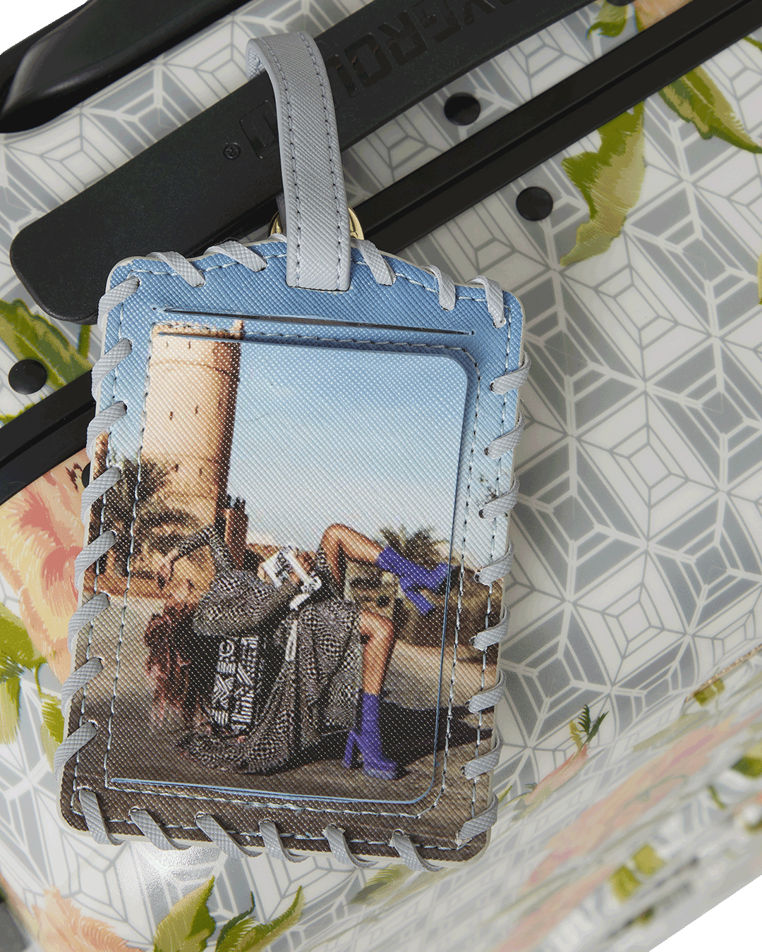 SPRAYGROUND® LUGGAGE A.I. AFRICAN INTELLIGENCE ELEGANT ENERGY CARRY-ON LUGGAGE - SANDFLOWER COLLAB