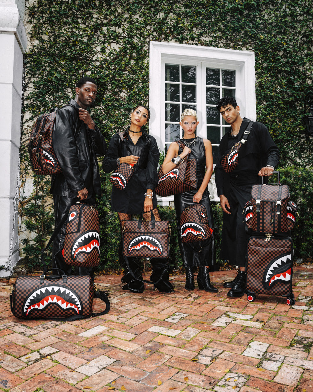 SPRAYGROUND® SLING SAWTOOTH SHARKS IN PARIS ONE-STRAP SLING