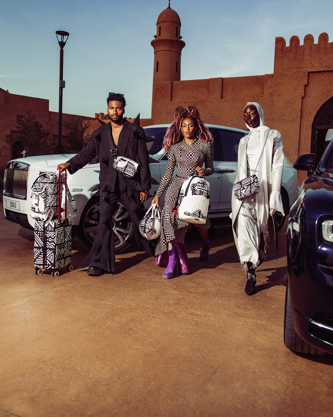 SPRAYGROUND® LUGGAGE A.I.8 AFRICAN INTELLIGENCE - ORIGIN STORY SHARKNAUTICS HARDSHELL CARRY-ON LUGGAGE