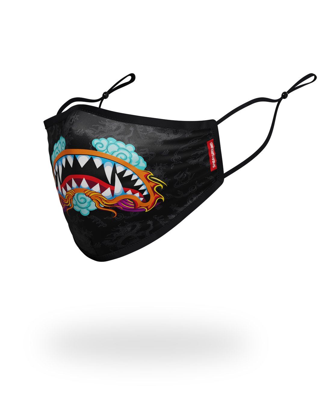 SPRAYGROUND® FASHION MASK ADULT DRAGON SHARK FORM FITTING FACE MASK